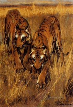 タイガース 2 アーサー・ワードル Oil Paintings